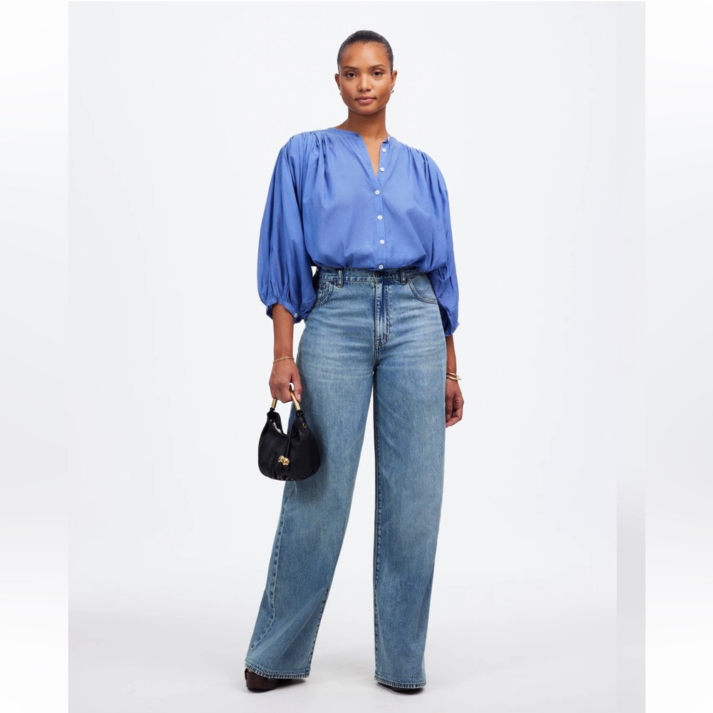 Madewell Curvy Superwide-Leg Jeans in Billings Wash Size 31